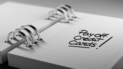 Fototapeta premium Closeup of a personal agenda setting an important date represent