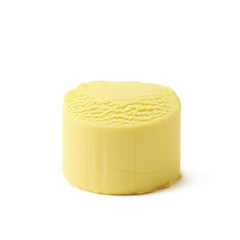 Piece of a modelling clay isolated