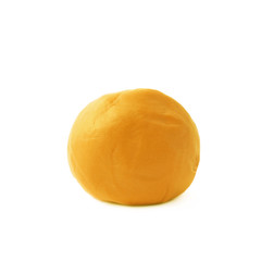 Piece of a modelling clay isolated