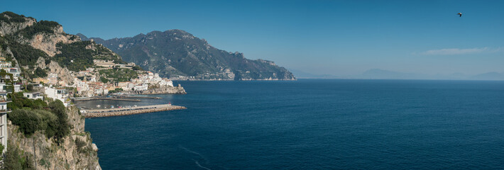 Fototapeta premium Amalfi coast between Naples and Salerno. Italy