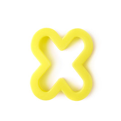 Single X letter form isolated