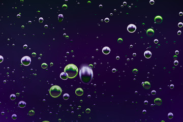 Rain in space_greem