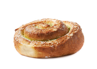 Sweet roll bun isolated