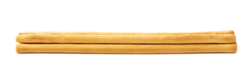 Pile of bread sticks isolated