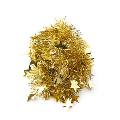 Tinsel garland pile isolated