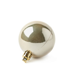 Single Christmas ball isolated