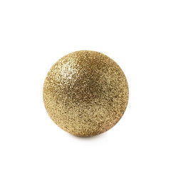 Single Christmas ball isolated