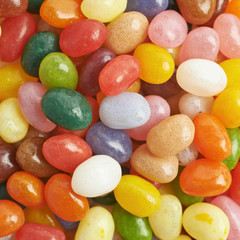 Surface covered with jelly beans