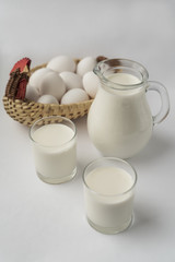 Milk and eggs