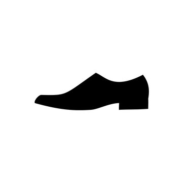 Mens Dress Shoe Icon. Vector Illustration.