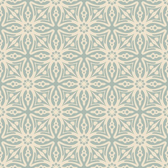 Elegant antique background image of cross geometry star flower pattern.
