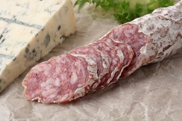 blue cheese salami