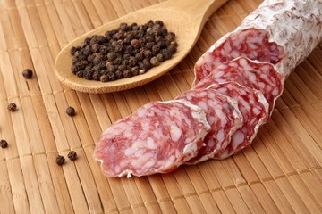 Slices of salami