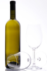 white wine with glasses