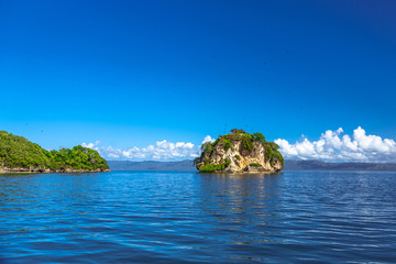 Island near the Samana shore, Dominican republic