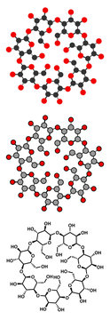 Beta-cyclodextrin molecule. 