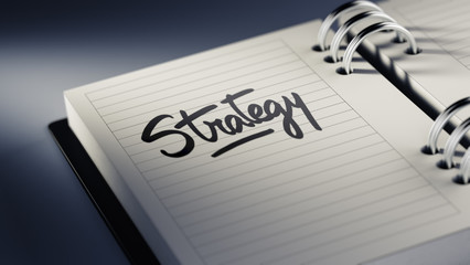 Closeup of a personal agenda setting an important date represent