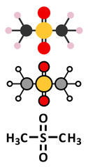 Methylsulfonylmethane (MSM) dietary supplement molecule.