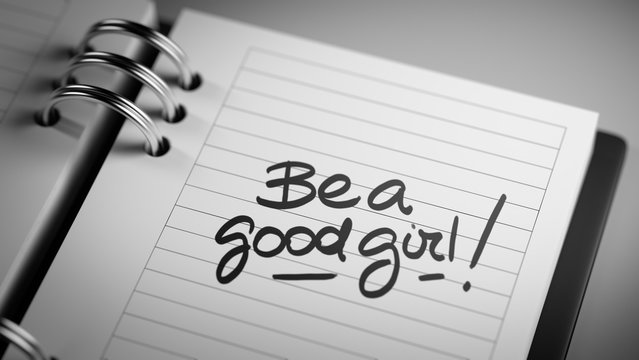 Closeup of a personal agenda setting an important date represent