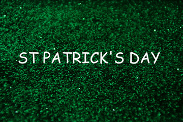 St Patricks day schild glitzer