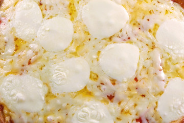 Pizza full of cheese background