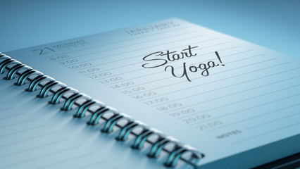 Closeup of a personal calendar setting an important date represe