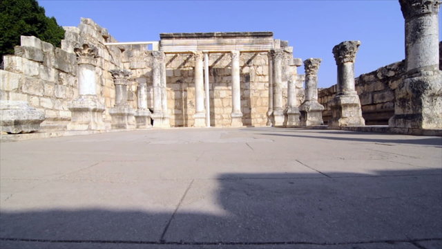 Slow-moving tracking of ancient courtyard