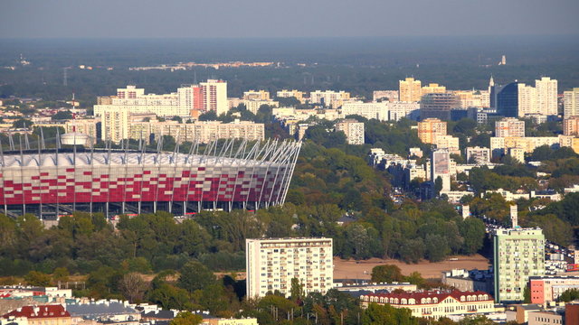 PGE Narodowy stadium pan in Warsaw