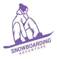 Ski resort logo emblems, labels badges vector elements
