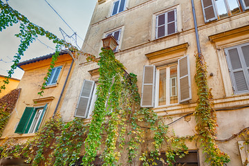 ancient streets and alleys of Rome
