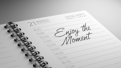 Fototapeta premium Closeup of a personal calendar setting an important date represe