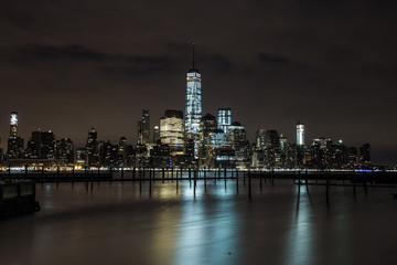 Fototapeta na wymiar Skylines of Manhattan 