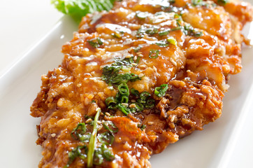 鶏の甘辛揚げ