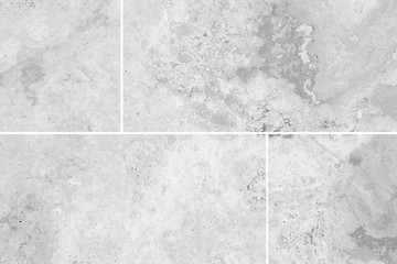 White stone floor tile seamless background and texture