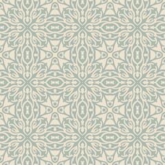 Elegant antique background image of cross curve kaleidoscope pattern.
