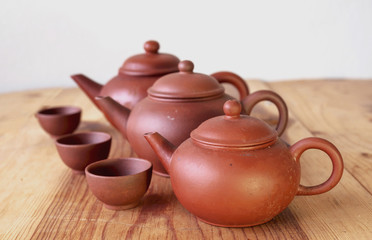 Chinese teapot and teacup