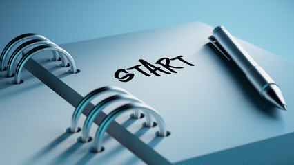 Closeup of a personal agenda setting an important date writing w