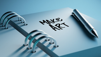 Closeup of a personal agenda setting an important date writing w