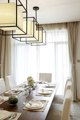 Elegant house interiors, Dining Room