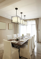 Elegant house interiors, Dining Room
