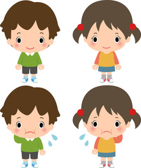 肥満気味の子どもたちと標準体型の子どもたち