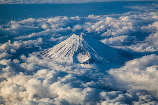 Fototapeta 機窓からの富士山