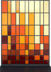 abstract background with glossy colorful plastic panel