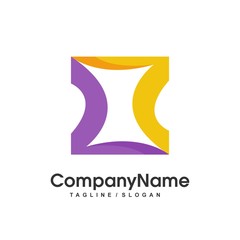 Square vector logo icon