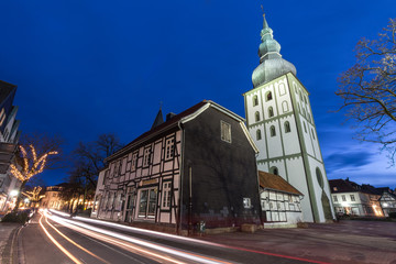 big marienchurch lippstadt germany in the evening