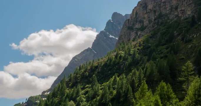 Mountain landscape at Alpe Devero in Devero Valley, Piemonte, Italy