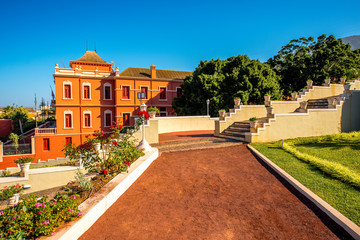 Tropical botanical gardens in La Orotava 