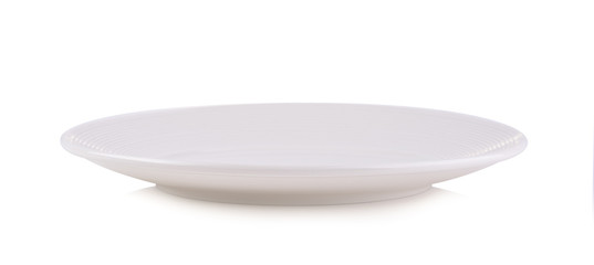 Empty plate isolated on a white background