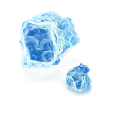 blue crystals of something forbidden