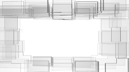 frame background made of many glass blocks